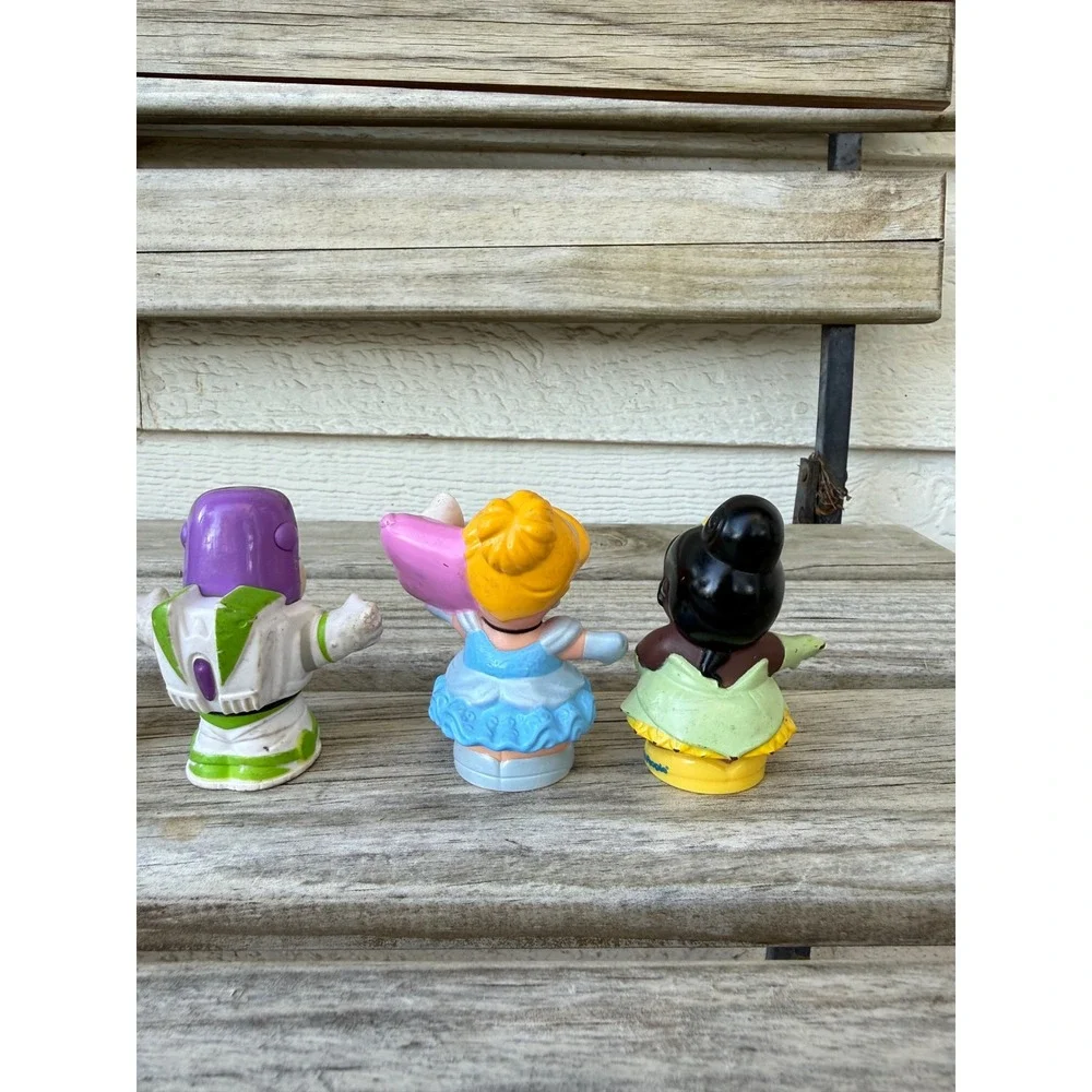 Fisher Price Little People Disney‎ Princess Toy Story Buzz Belle Tiana Lot 5pc